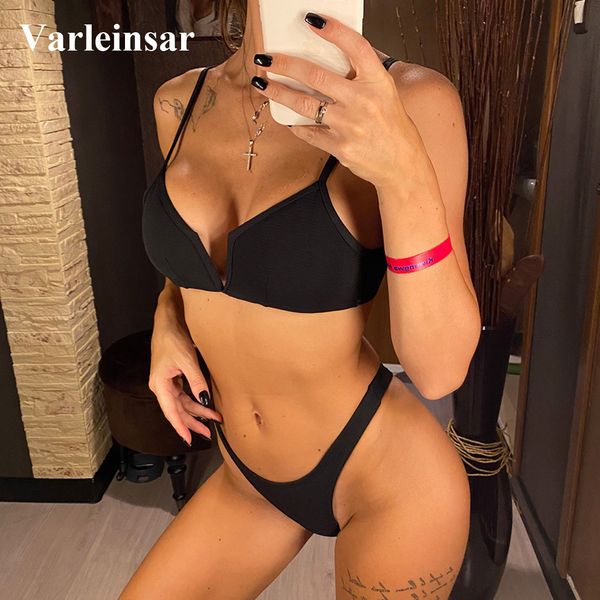5 color ribbed thong v shape bikini 2022 women swimwear swimsuit female two-piece bikini set high cut bather bathing suit v1335b, White;black
5 color ribbed thong v shape bikini 2022 women swimwear swimsuit female two-piece bikini set high cut bather bathing suit v1335b, White;black