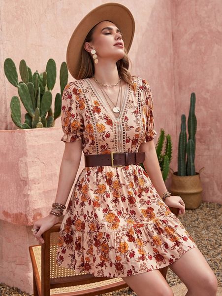 rusttydustty floral print puff sleeve dress g77a#, Black;gray
rusttydustty floral print puff sleeve dress g77a#, Black;gray