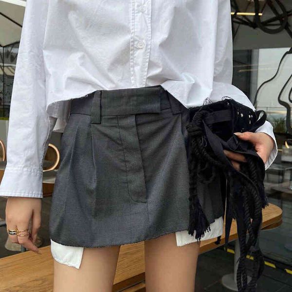 skirts grey checked trouser skirt female miao family spring and summer suit shorts wool chemical fiber natural waist long leg a-type miniski, Black
skirts grey checked trouser skirt female miao family spring and summer suit shorts wool chemical fiber natural waist long leg a-type miniski, Black