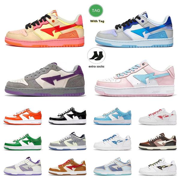 bapestas bated stas low mens women flat running shoes with socks black white laser orange pink university blue bates outdoor jogging sneaker
bapestas bated stas low mens women flat running shoes with socks black white laser orange pink university blue bates outdoor jogging sneaker
