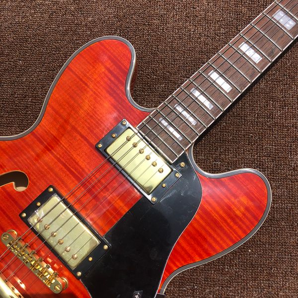 wholesale guitars new arrival jazz electric guitar semi hollow body gold hardware map e
wholesale guitars new arrival jazz electric guitar semi hollow body gold hardware map e