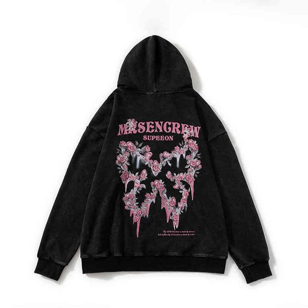 hip hop men vintage wash streetwear hoodie pink letters butterfly angel flower print pullover harajuku winter terry loose hoody, Black
hip hop men vintage wash streetwear hoodie pink letters butterfly angel flower print pullover harajuku winter terry loose hoody, Black
