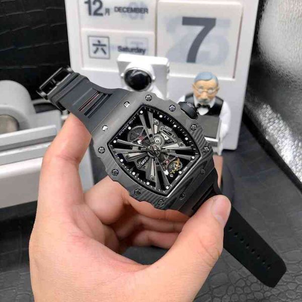 watch date luxury mens mechanics watch richa wristwatch hollowed out carbon fiber technology atmosphere tide automatic mechanical light spor, Slivery;brown
watch date luxury mens mechanics watch richa wristwatch hollowed out carbon fiber technology atmosphere tide automatic mechanical light spor, Slivery;brown