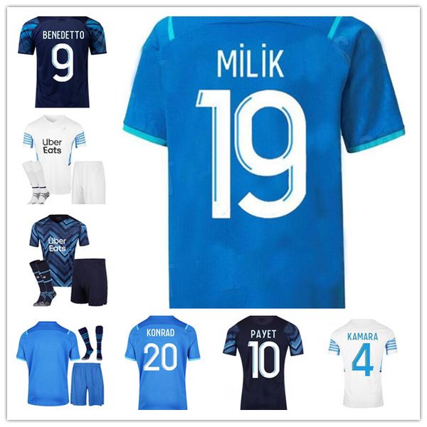 21 22 soccer jerseys 2021 2022 marseilles milik maillot foot cuisance thauvin benedetto kamara payet football shirts men+kids kit luis henri, Black;yellow
21 22 soccer jerseys 2021 2022 marseilles milik maillot foot cuisance thauvin benedetto kamara payet football shirts men+kids kit luis henri, Black;yellow
