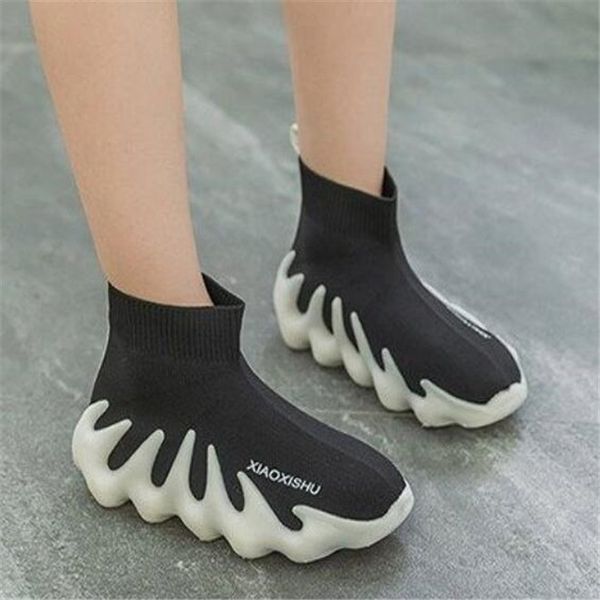 kids mesh sports shoes sock shoe elastic fabric boys girls running shoes anti slip breathable children's sneakers, Black
kids mesh sports shoes sock shoe elastic fabric boys girls running shoes anti slip breathable children's sneakers, Black