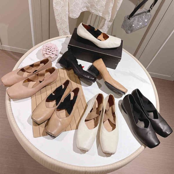 sandals high end niche design leather used ballet shoes women's cross with square head flat sole single mary jane, Black
sandals high end niche design leather used ballet shoes women's cross with square head flat sole single mary jane, Black