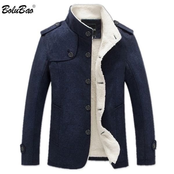 bolubao winter men coat fashion brand clothing fleece lined thick warm woolen overcoat male wool blend men s coat lj201106, Black
bolubao winter men coat fashion brand clothing fleece lined thick warm woolen overcoat male wool blend men s coat lj201106, Black
