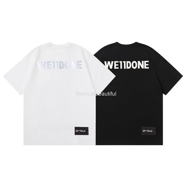 men's t-shirts we11done 21ss three dimensional silver lettering loose t-shirt weldone short sleeve tee bottomed shirt fashion, White;black
men's t-shirts we11done 21ss three dimensional silver lettering loose t-shirt weldone short sleeve tee bottomed shirt fashion, White;black