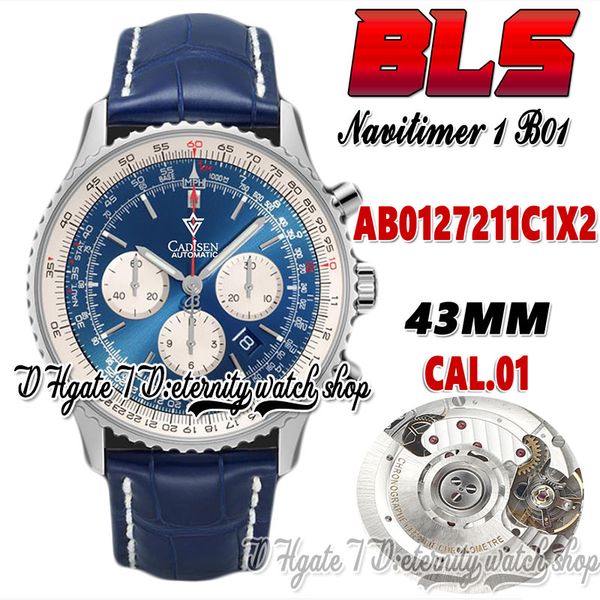 blsf v2 ab0121211b1x1 eta a7750 automatic chronograph mens watch 43mm blue dial white subdial 316l steel case leather super edition eternity, Slivery;brown
blsf v2 ab0121211b1x1 eta a7750 automatic chronograph mens watch 43mm blue dial white subdial 316l steel case leather super edition eternity, Slivery;brown