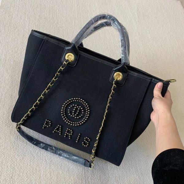 classic fashion brand beach bags ch women handbags designers pearl evening bag female canvas portable high-capacity luxury trend big handbag, Black;red
classic fashion brand beach bags ch women handbags designers pearl evening bag female canvas portable high-capacity luxury trend big handbag, Black;red
