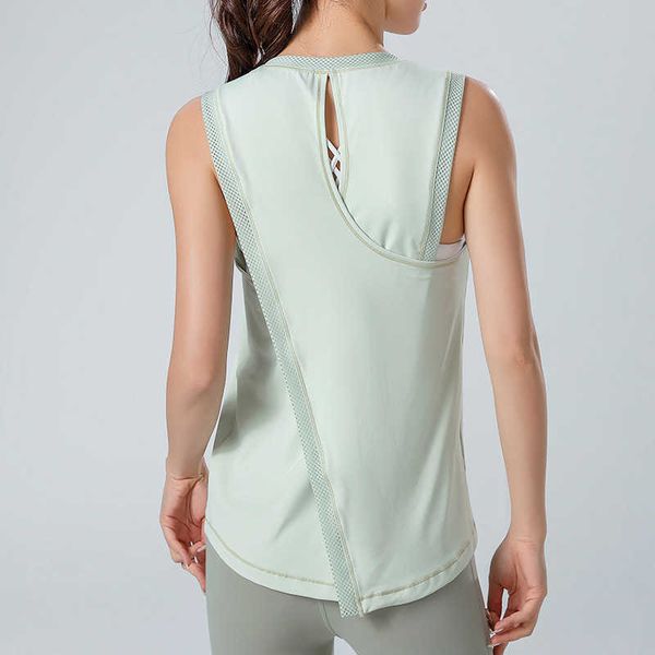 2022 spring and summer mesh spell breathable quick drying vest sports running fitness yoga suit loose blouse women's top
2022 spring and summer mesh spell breathable quick drying vest sports running fitness yoga suit loose blouse women's top