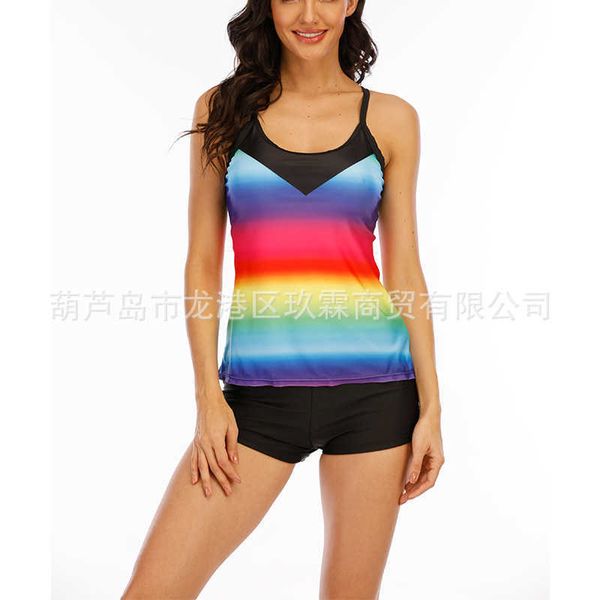 2021 new large split swimsuit skirt rainbow stripe printed beach large swimsuit
2021 new large split swimsuit skirt rainbow stripe printed beach large swimsuit