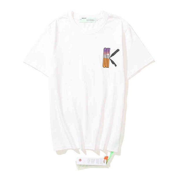 summer color yellow tape arrow cordon short sleeve t-shirt fashion brand men's and women's bottom shirt 12v4l, White;black
summer color yellow tape arrow cordon short sleeve t-shirt fashion brand men's and women's bottom shirt 12v4l, White;black
