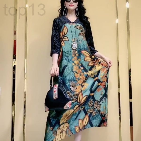 casual dresses designer dress 2021 autumn new loose chinese style printed skirt high-end elegant long r46r, Black;gray
casual dresses designer dress 2021 autumn new loose chinese style printed skirt high-end elegant long r46r, Black;gray