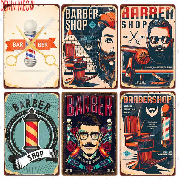 new style barber shop metal tin sign vintage haircut and shave beard style plaque retro iron plates wall art home decor
new style barber shop metal tin sign vintage haircut and shave beard style plaque retro iron plates wall art home decor