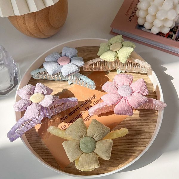 sweet fresh candy color flower clamps women korean back head hair clip girls hair accessories, Slivery;white
sweet fresh candy color flower clamps women korean back head hair clip girls hair accessories, Slivery;white