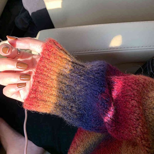 women's knits & tees aizai series rainbow sweater ~ color department meiyun chao warm thick needle mohair korean leisure autumn 9axx, White
women's knits & tees aizai series rainbow sweater ~ color department meiyun chao warm thick needle mohair korean leisure autumn 9axx, White