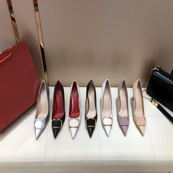 designer luxury women's high heel sandals red wedding shoes leather metal letter buckle single pointed toe218m, Black
designer luxury women's high heel sandals red wedding shoes leather metal letter buckle single pointed toe218m, Black