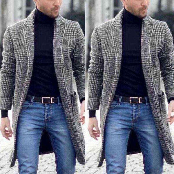 men's wool & blends 2021 fashion overcoat winter warm coat trench outwear peacoat long jacket t220810, Black
men's wool & blends 2021 fashion overcoat winter warm coat trench outwear peacoat long jacket t220810, Black
