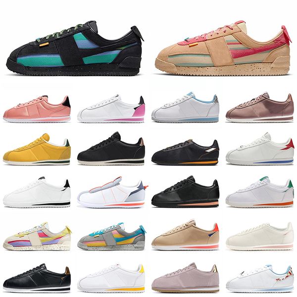 union la x cortez women mens designer casual shoes runners jogging new sesame smoke grey lemon frost classic white black forrest gump nylon, White;red
union la x cortez women mens designer casual shoes runners jogging new sesame smoke grey lemon frost classic white black forrest gump nylon, White;red