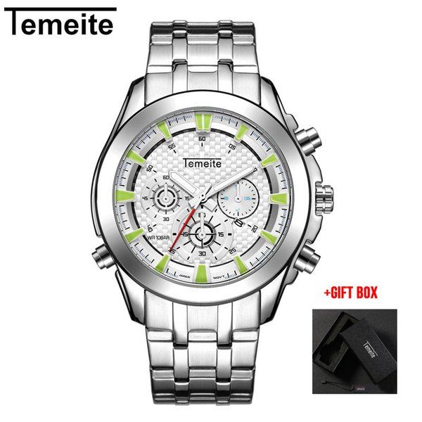 2022new temeite brand watch men waterproof men's quartz watches sport male military wristwatch relogio masculino gift c3, Slivery;brown
2022new temeite brand watch men waterproof men's quartz watches sport male military wristwatch relogio masculino gift c3, Slivery;brown