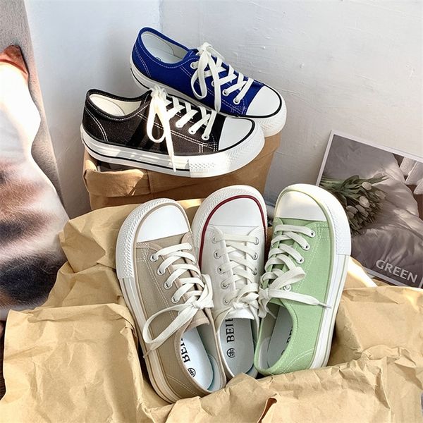 sepatu vulkanis anak perempuan musim panas baru warna solid hitam krem sneakers wanita sepatu karet rendah naik kualitas bagus sepatu, Black
sepatu vulkanis anak perempuan musim panas baru warna solid hitam krem sneakers wanita sepatu karet rendah naik kualitas bagus sepatu, Black