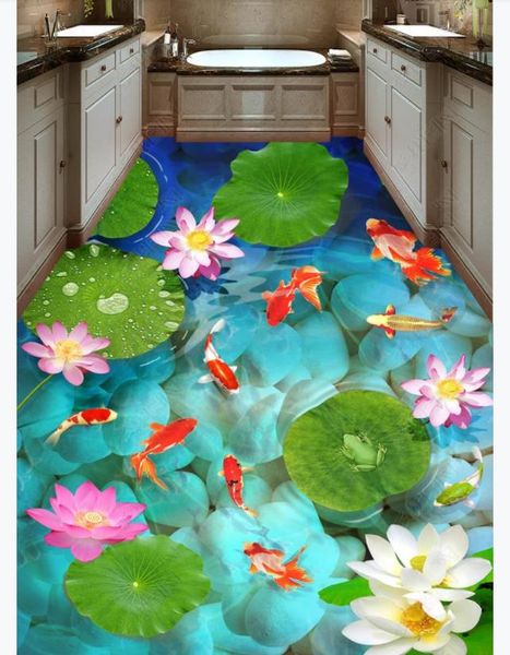 custom p flooring wallpaper 3d wall stickers modern pond goose soft stone three-dimensional lotus fish floor painting walls papers home deco
custom p flooring wallpaper 3d wall stickers modern pond goose soft stone three-dimensional lotus fish floor painting walls papers home deco