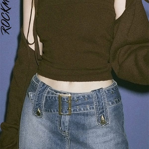 rockmore women's jeans skirt belt mini denim korean low waist straight short summer harajuku vintage 220317, Black
rockmore women's jeans skirt belt mini denim korean low waist straight short summer harajuku vintage 220317, Black