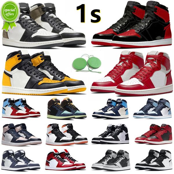 1 1s mens basketball shoes bred patent dark mocha silver yellow royal toe visionaire hack newstalgia shadow obsidian pine green men women, Black 
1 1s mens basketball shoes bred patent dark mocha silver yellow royal toe visionaire hack newstalgia shadow obsidian pine green men women, Black