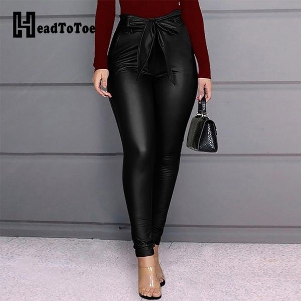paperbag waist faux leather pant high waist belted casual pu pencil pants y200418, Black;white
paperbag waist faux leather pant high waist belted casual pu pencil pants y200418, Black;white