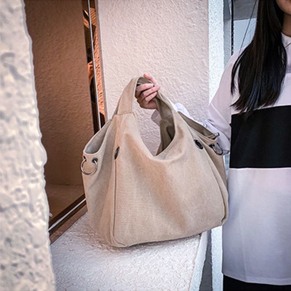 canvas totes purses and handbags for women girls female shoppers casual fashion solid color vintage large capacity shoulder bags
canvas totes purses and handbags for women girls female shoppers casual fashion solid color vintage large capacity shoulder bags