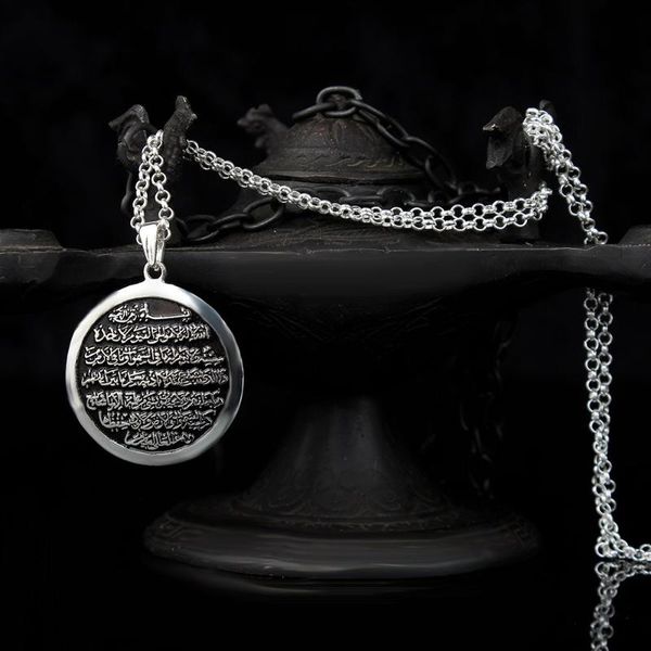 chains sterling silver men ayatul kursi round necklace handmade islamic pendant arabic prayer made in turkeychains
chains sterling silver men ayatul kursi round necklace handmade islamic pendant arabic prayer made in turkeychains