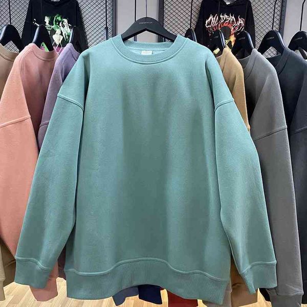 men's hoodies & sweatshirts winter plush thickened round neck sweater high street ins hip hop oversize loose solid color pullover hyx7, Black
men's hoodies & sweatshirts winter plush thickened round neck sweater high street ins hip hop oversize loose solid color pullover hyx7, Black