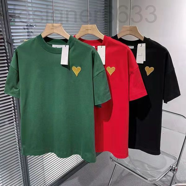 women's t-shirt designer summer gold thread embroidery love loose casual short sleeve men's and same half fashion mu0c, White
women's t-shirt designer summer gold thread embroidery love loose casual short sleeve men's and same half fashion mu0c, White