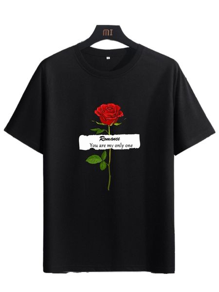 men slogan & floral print tee n9ux#, White;black
men slogan & floral print tee n9ux#, White;black