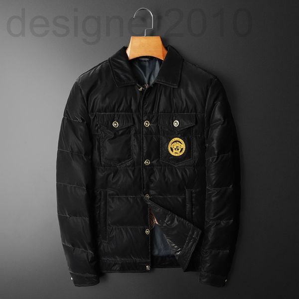 men's down & parkas designer 2021 winter new korean men's fashion lapel embroidered warm white duck down jacket, Black
men's down & parkas designer 2021 winter new korean men's fashion lapel embroidered warm white duck down jacket, Black