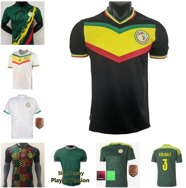 one star 2021 2022 senegal soccer jerseys 21 22 mane koulibaly gueye kouyate sarr national team soccer shirt away football uniforms fans pla, Black;yellow
one star 2021 2022 senegal soccer jerseys 21 22 mane koulibaly gueye kouyate sarr national team soccer shirt away football uniforms fans pla, Black;yellow