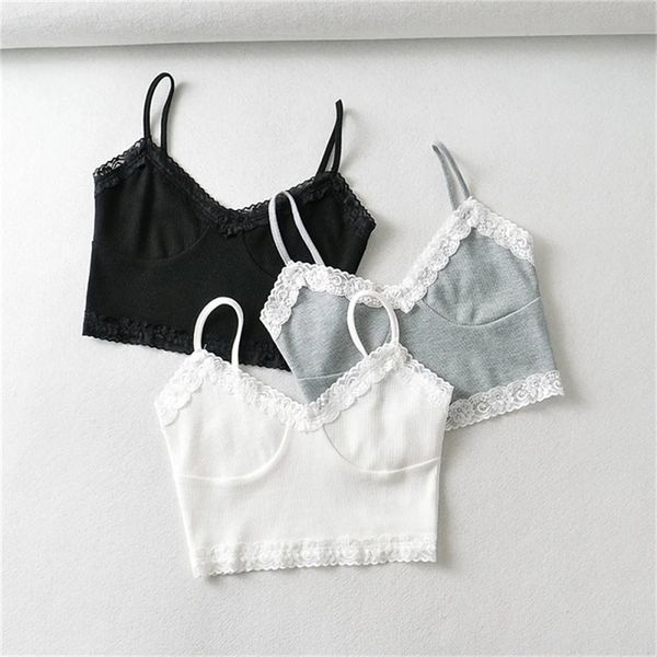 camisole lace edge stitching knitted small sling women's summer slim thin high waist short inner vest cami 220325, White
camisole lace edge stitching knitted small sling women's summer slim thin high waist short inner vest cami 220325, White