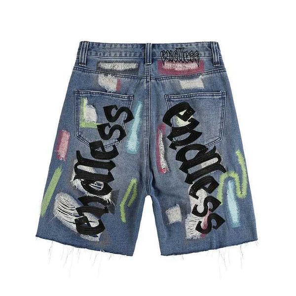 endless embroidery short jeans washed ripped holes rock denim pants cargo mens sweatpants harajuku casual trackpants knee length streetwear, Blue
endless embroidery short jeans washed ripped holes rock denim pants cargo mens sweatpants harajuku casual trackpants knee length streetwear, Blue