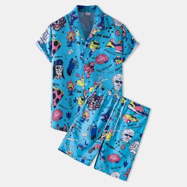 men's tracksuits men's tracksuits mens allover funny cartoon print hawaiian shirts + shorts loose casual two pieces beachwear sets, Gray
men's tracksuits men's tracksuits mens allover funny cartoon print hawaiian shirts + shorts loose casual two pieces beachwear sets, Gray