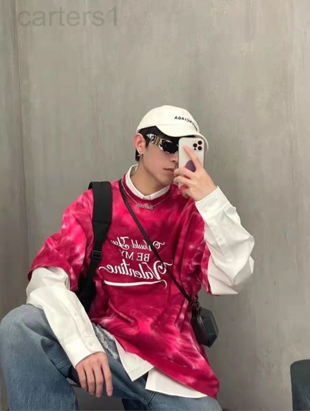men's t-shirts designer shenzhen nanyou high edition family b lovers valentine's day limited tie dye contrast color loose large ca, White;black
men's t-shirts designer shenzhen nanyou high edition family b lovers valentine's day limited tie dye contrast color loose large ca, White;black