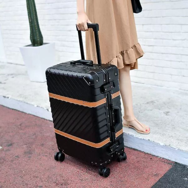 suitcases suitcase aluminum frame trolley travel universal wheel female 24 inch korean version male 20 password boarding leather case 26
suitcases suitcase aluminum frame trolley travel universal wheel female 24 inch korean version male 20 password boarding leather case 26