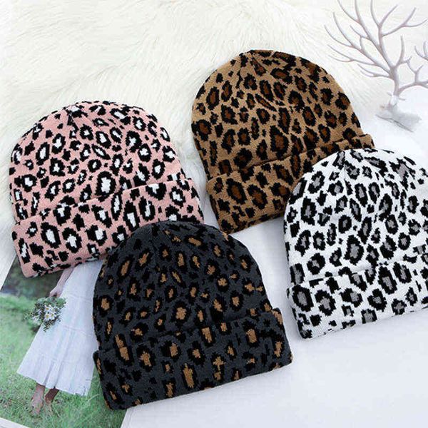 beanie thick and warm knitted hat beanie leopard print personalized female curled melon leather cap 220707, Blue;gray
beanie thick and warm knitted hat beanie leopard print personalized female curled melon leather cap 220707, Blue;gray