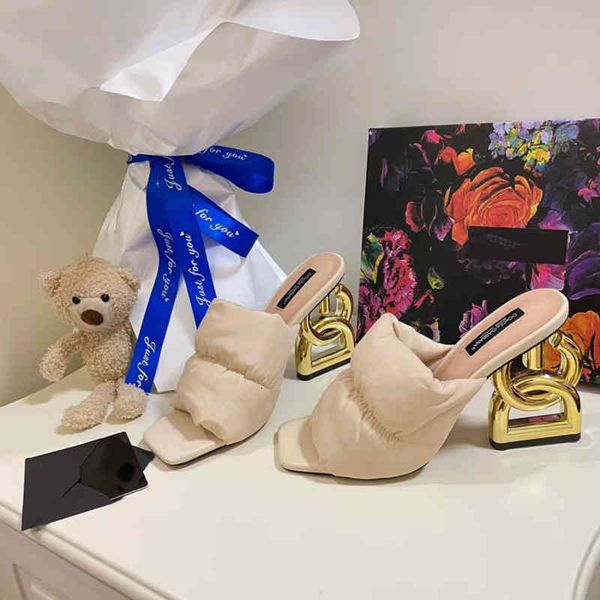 sandals high version early spring down cloth high heels women's flat head open toe temperament fashion slippers letter heel, Black
sandals high version early spring down cloth high heels women's flat head open toe temperament fashion slippers letter heel, Black