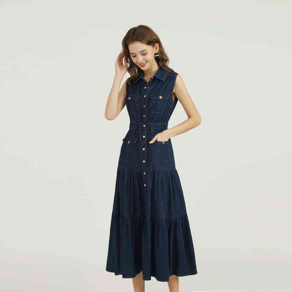 casual dresses xxl blue denim skirt women's spring 2022 lapel metal buckle four pocket elastic waist dress xdry, Black;gray
casual dresses xxl blue denim skirt women's spring 2022 lapel metal buckle four pocket elastic waist dress xdry, Black;gray