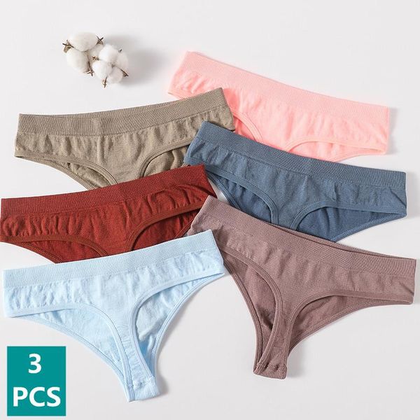 women's panties 3pcs/set seamless thongs female g-string women's intimate underwear lingerie low waist pantys -xl underpantswomen, Black;pink
women's panties 3pcs/set seamless thongs female g-string women's intimate underwear lingerie low waist pantys -xl underpantswomen, Black;pink