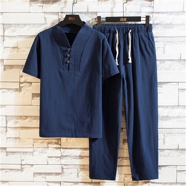 summer linen t shirt men suit summer linen and pants men chinese style tees short sleeve tang suit plus size 5xl 220621, Gray
summer linen t shirt men suit summer linen and pants men chinese style tees short sleeve tang suit plus size 5xl 220621, Gray