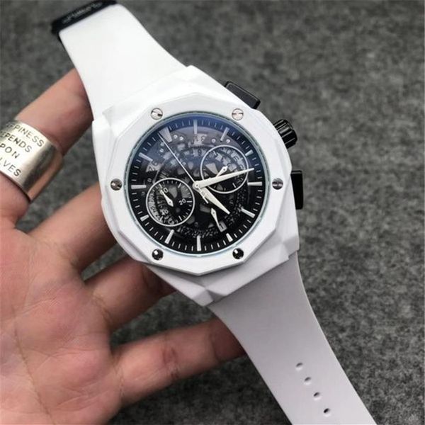 luxury mens watches steel case rubber strap f1 racing watch sport quartz multifunctional chronograph wristwatches montre215c, Slivery;brown
luxury mens watches steel case rubber strap f1 racing watch sport quartz multifunctional chronograph wristwatches montre215c, Slivery;brown