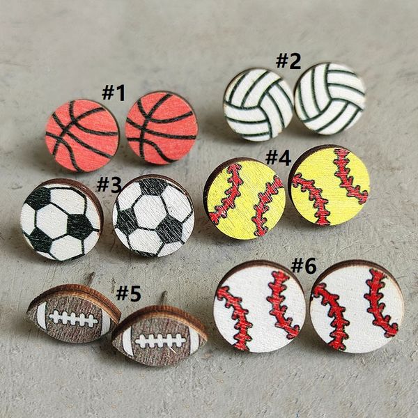 sports earrings stud baseball wood earring fashion acrylic pu rhinestone glass football volleyball soccer ear studs women jewwelry, Golden;silver
sports earrings stud baseball wood earring fashion acrylic pu rhinestone glass football volleyball soccer ear studs women jewwelry, Golden;silver