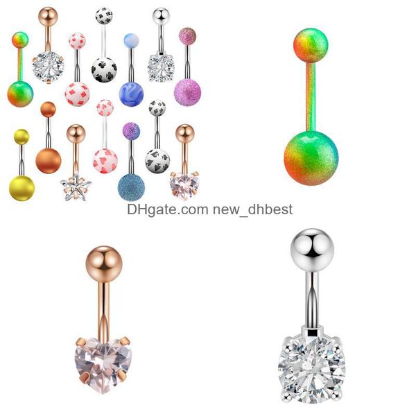 navel bell button rings body jewelry piercing newdhbeidien 14 belt nail set puncture ring, Silver
navel bell button rings body jewelry piercing newdhbeidien 14 belt nail set puncture ring, Silver